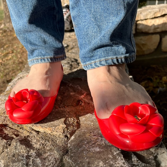Kate Spade Jelly Flats - Red Rose - Picture 11 of 12